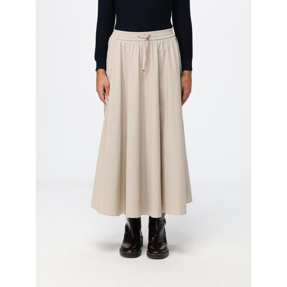 Herno Women A-Line Midi Jersey Skirt Herno With High Elasticated Waist